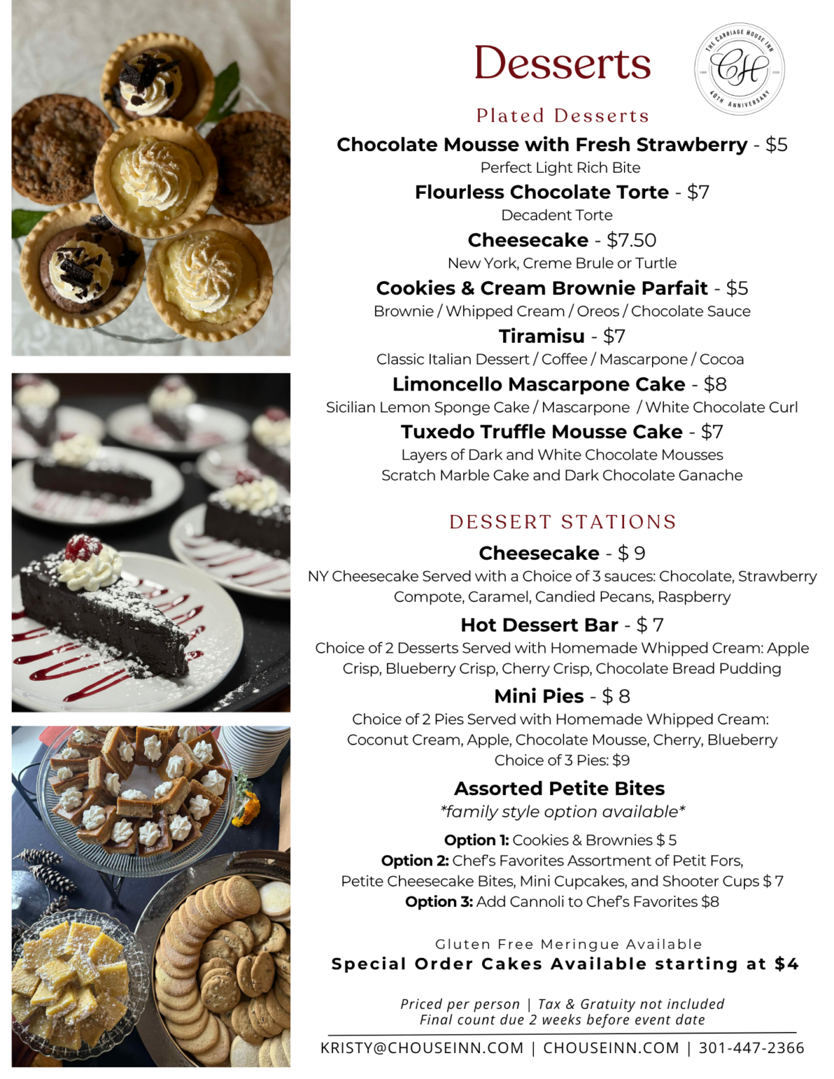 desserts